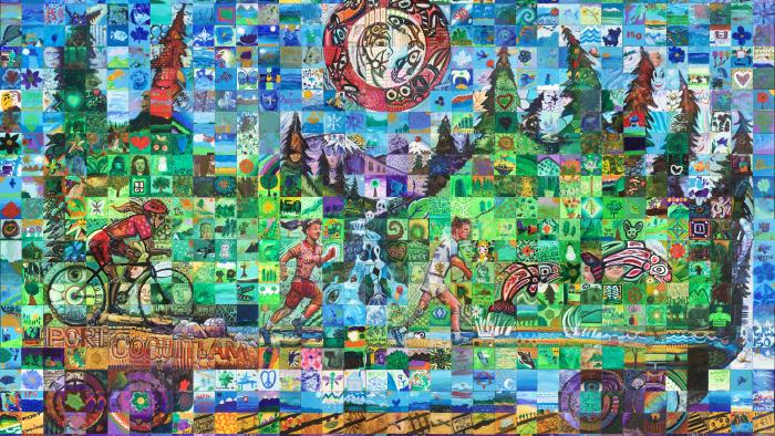 A mural wall