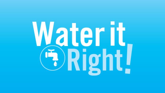 Water it Right! logo.