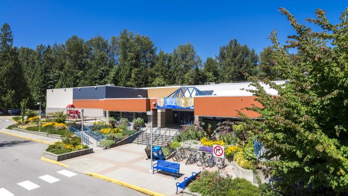 Exterior of Hyde Creek Community Centre.