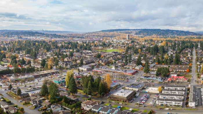 Port Coquitlam aerial view.