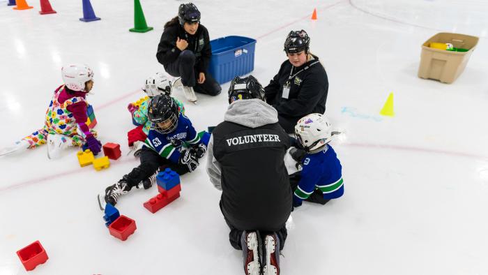 Skating volunteers