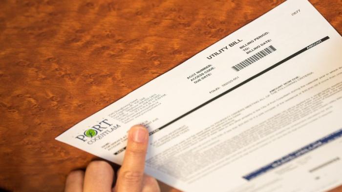 Utility bill paper
