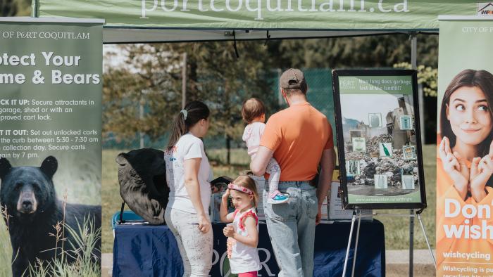 outdoor tent presenting environmental education