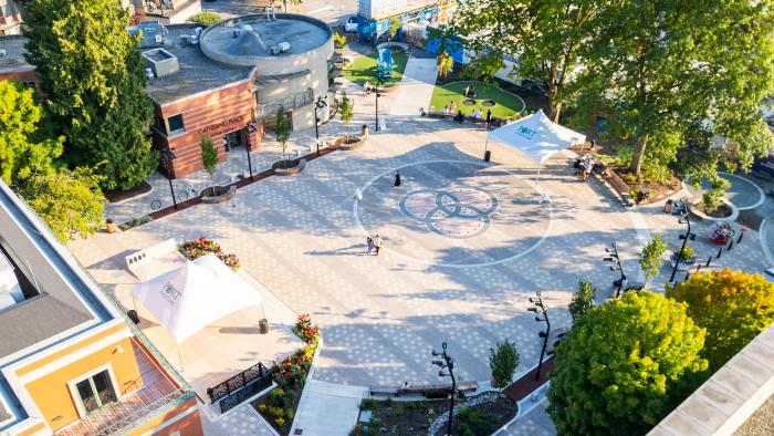 leigh square aerial view