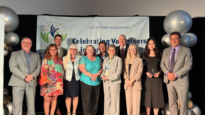 group photo on stage