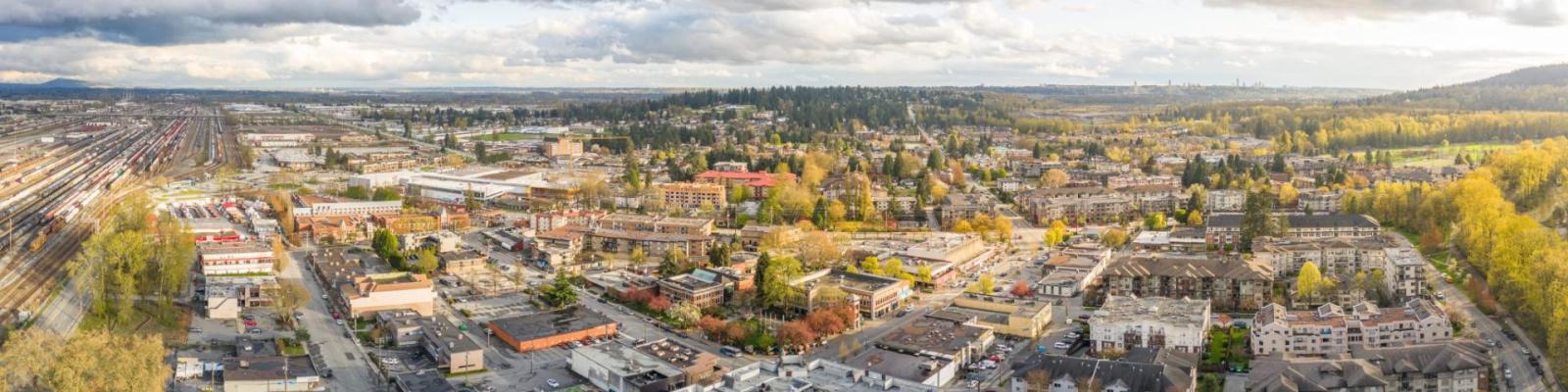 Aerial view of Port Coquitlam