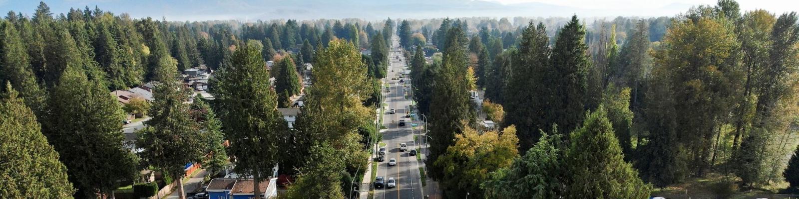 Aerial photo of Prairie Avenue