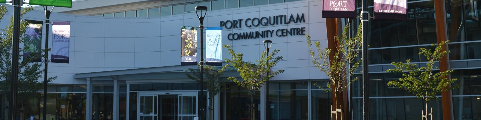 front of port coquitlam community centre building