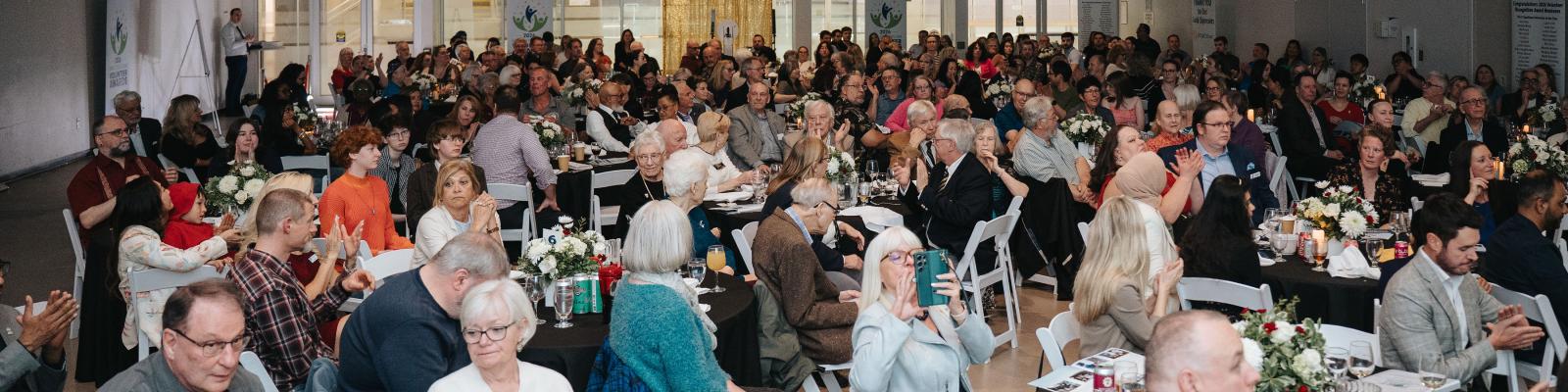 volunteer awards crowd