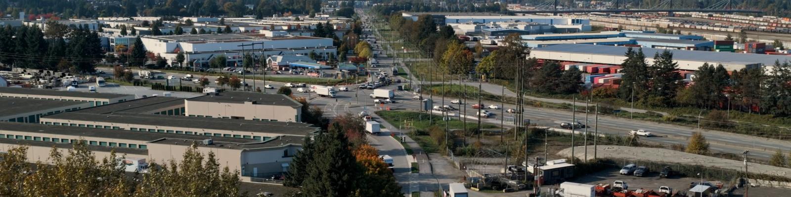 aerial view of Kingsway Ave and Mary Hill Bypass