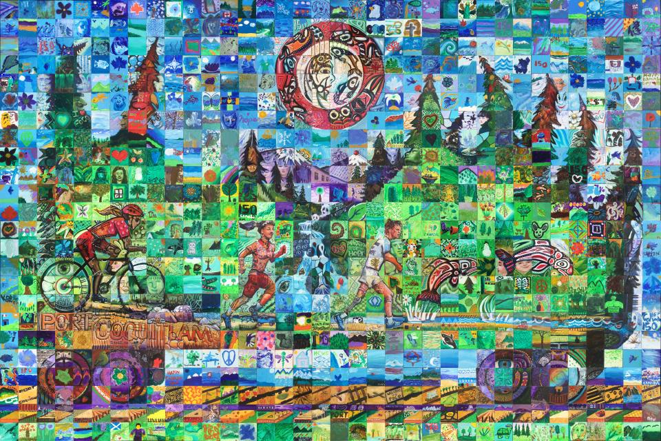 A mural wall