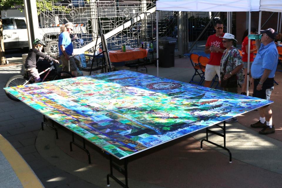 Mural wall before it's installed