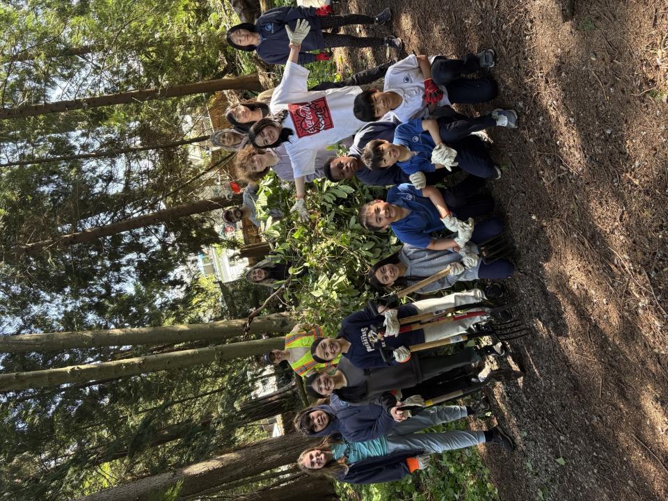 kids doing invasive species removal