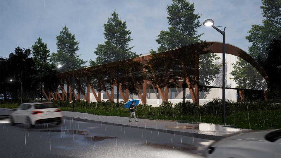 Rendering of multi sport facility