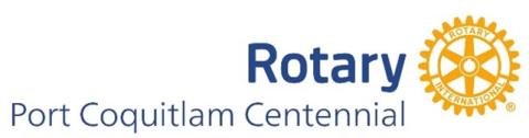 Rotary Port Coquitlam Centennial logo.