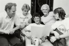 Terry Fox and family