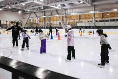 skating at recreation centre rink