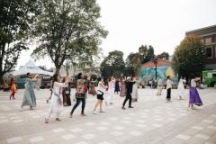 people dancing in leigh square