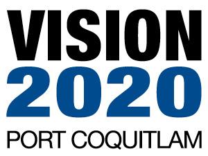 Port Coquitlam's Vision 2020 logo.