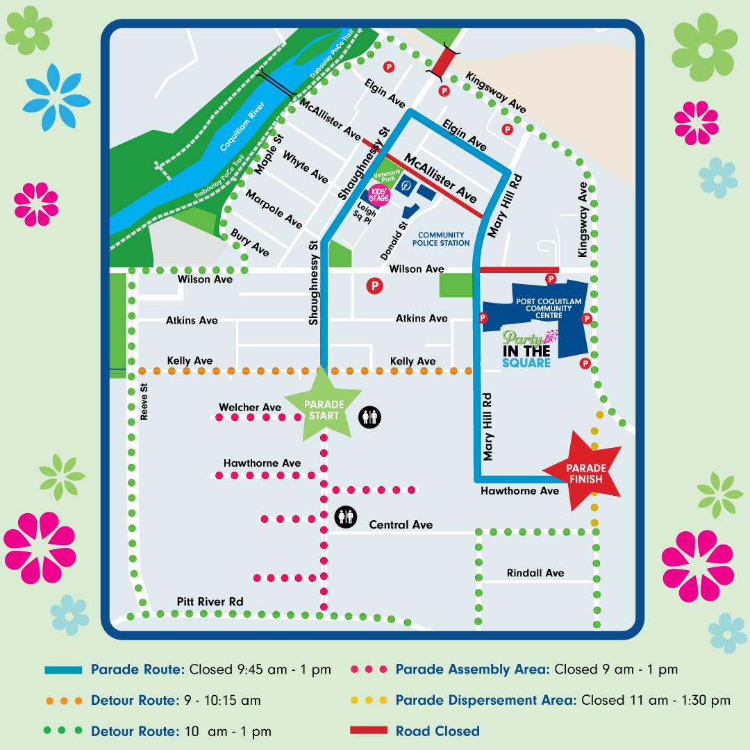 May Day Parade Map