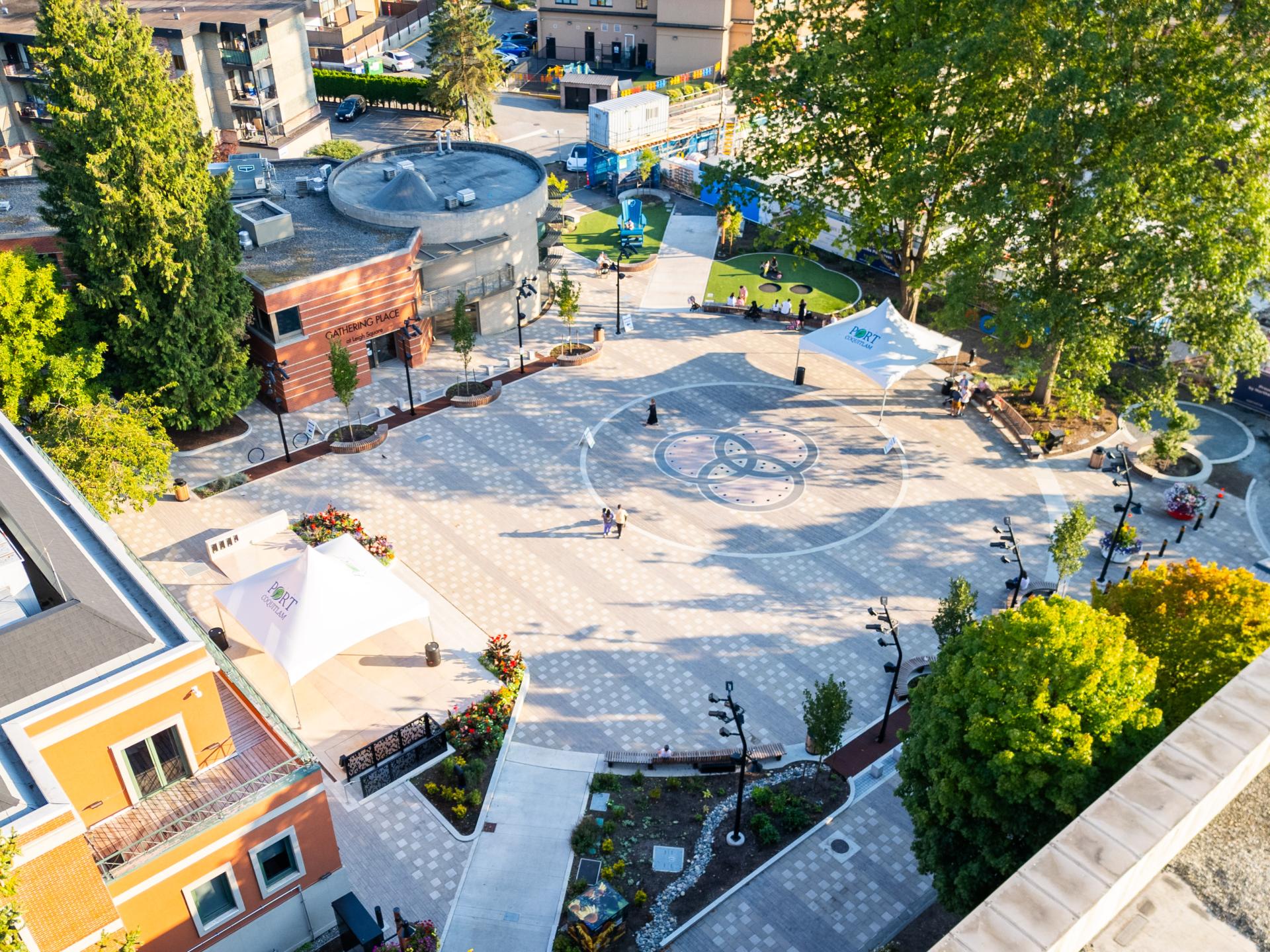 leigh square aerial view