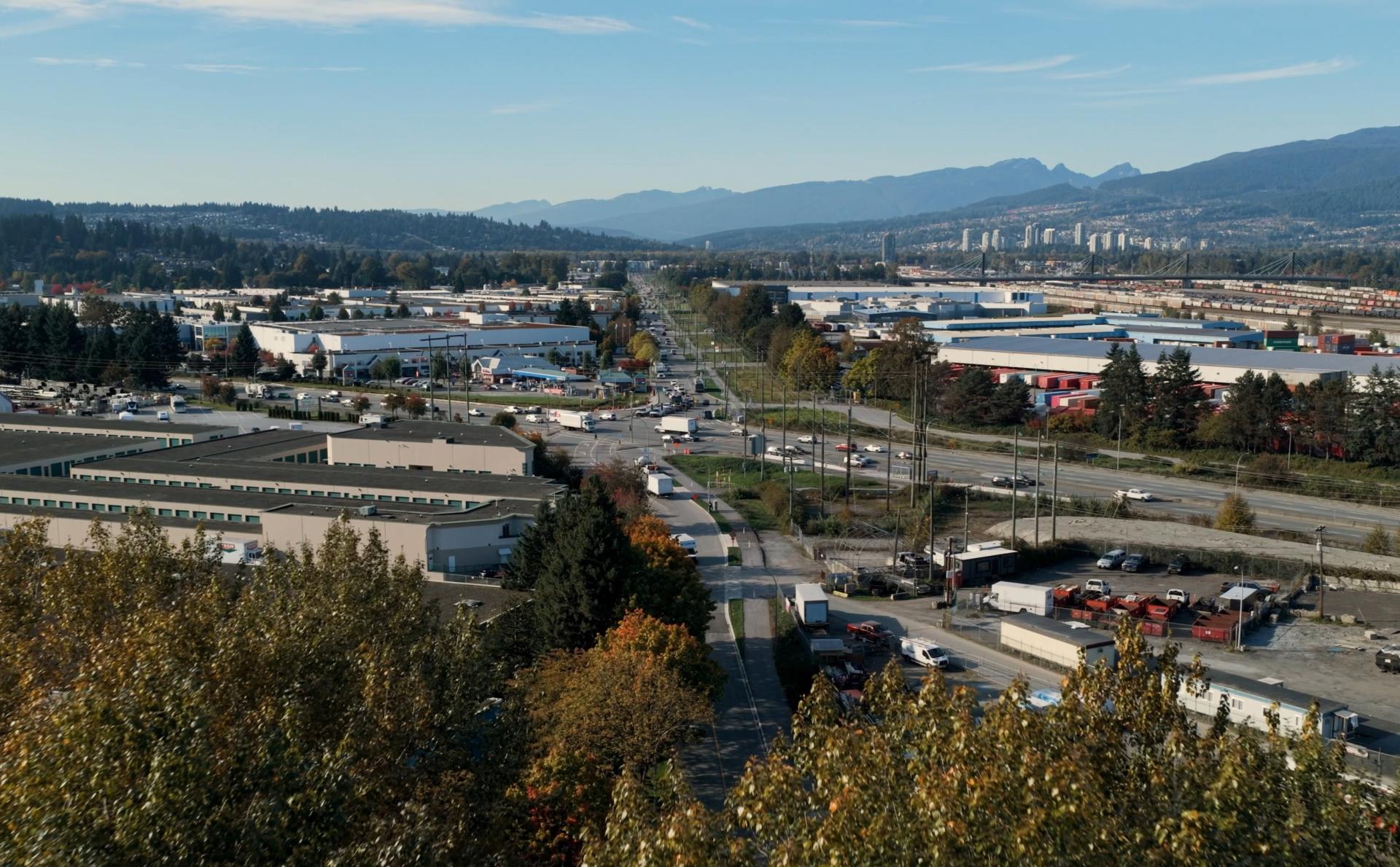 aerial view of Kingsway Ave and Mary Hill Bypass