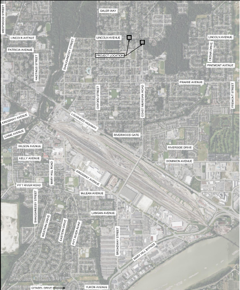 Map of hyde creek culvert construction