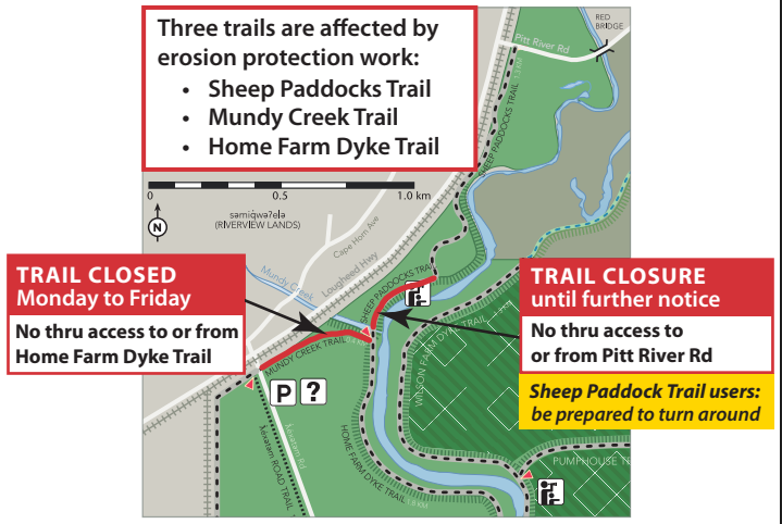 Trail Closure map
